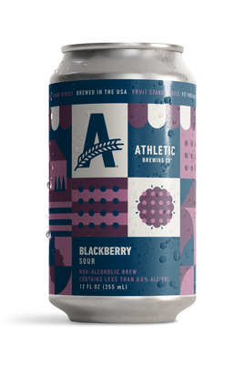 Can of Athletic Brewing Fruit Stand Series Blackberry Sour.