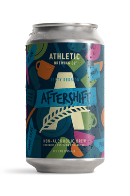 Can of Aftershift Non-alcoholic Aftershift Brew