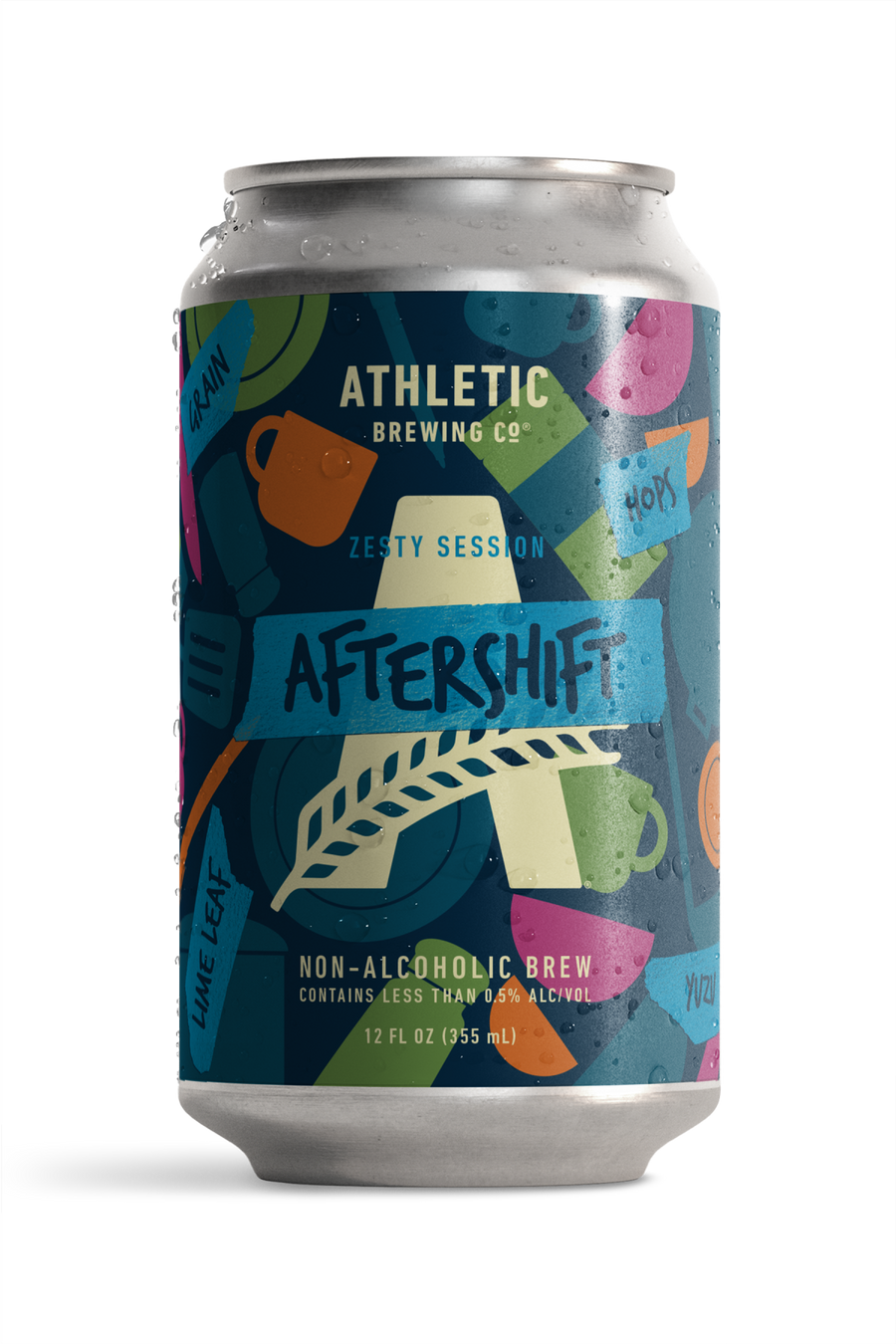 Can of Aftershift Non-alcoholic Aftershift Brew