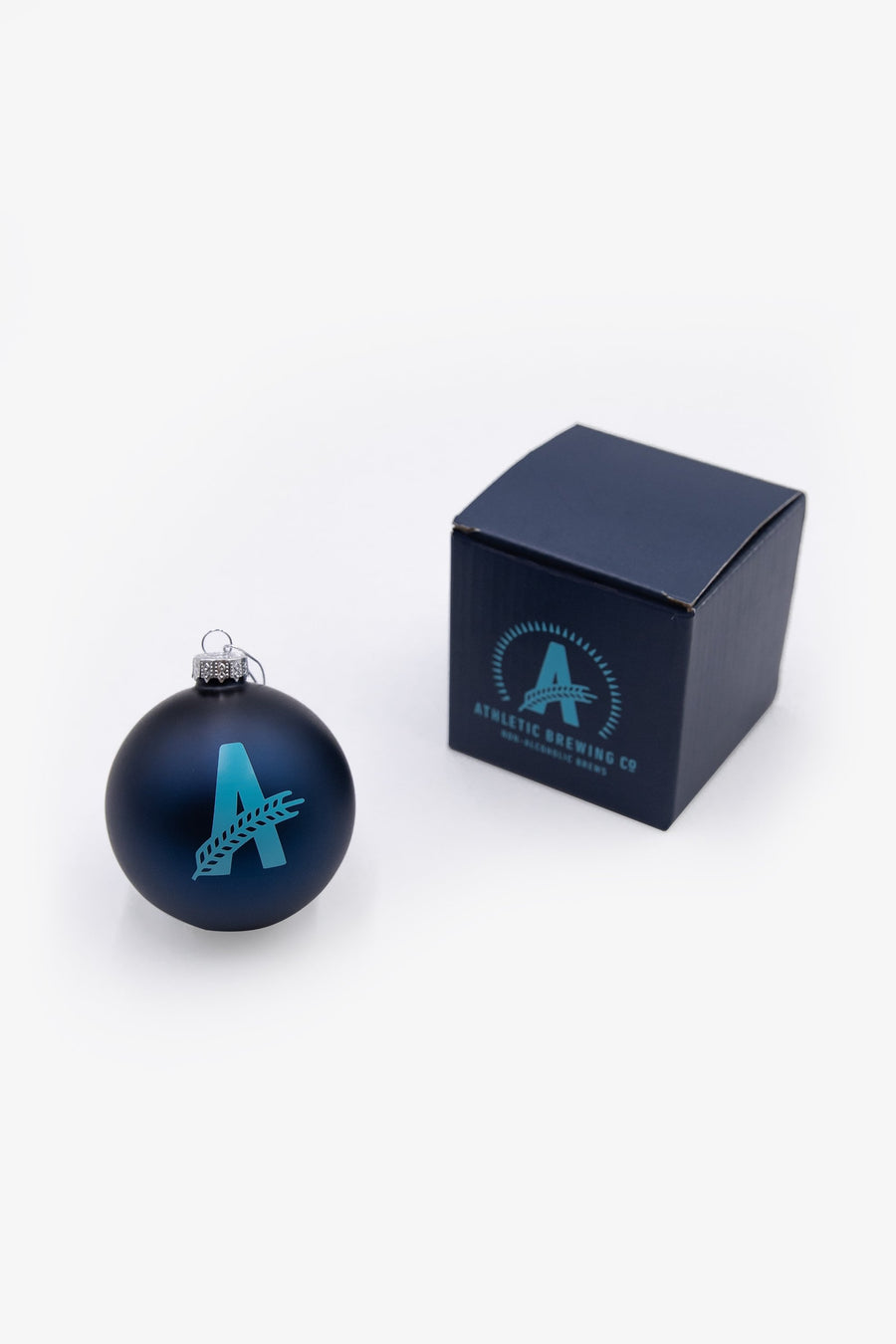 Athletic Brewing Hand Painted Glass Ornament